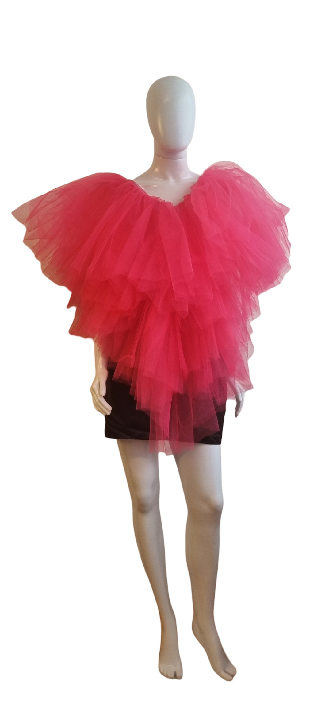 Vestido tule coração