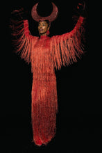Carregar imagem no visualizador da galeria, Vestido longo franja lurex
