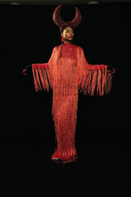 Carregar imagem no visualizador da galeria, Vestido longo franja lurex
