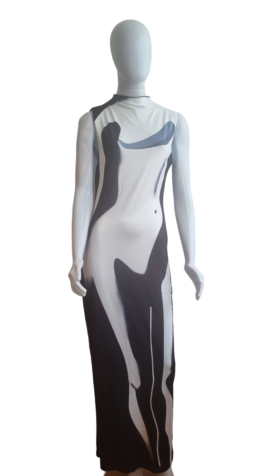 Vestido silhueta longo