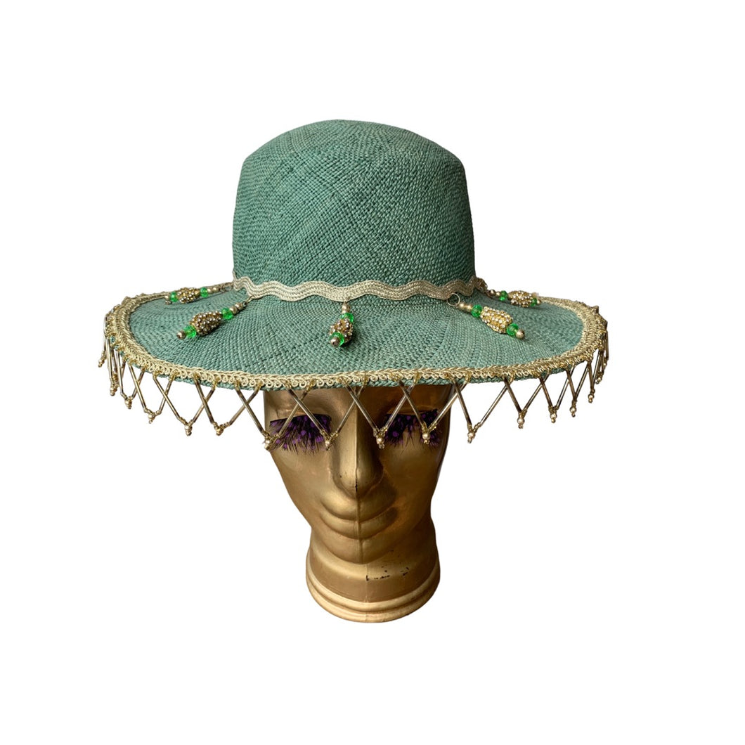 Chapéu abacaxi aplicação